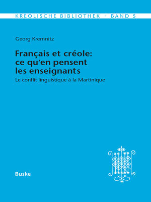 cover image of Français et créole